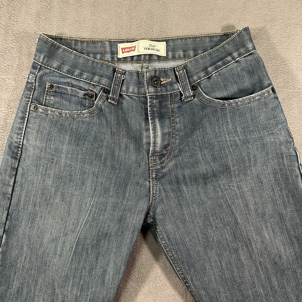 Levi’s 514 Straight Jeans Blue Women’s 14 Reg 27x27 Mid Rise Denim Casual - Picture 4 of 9